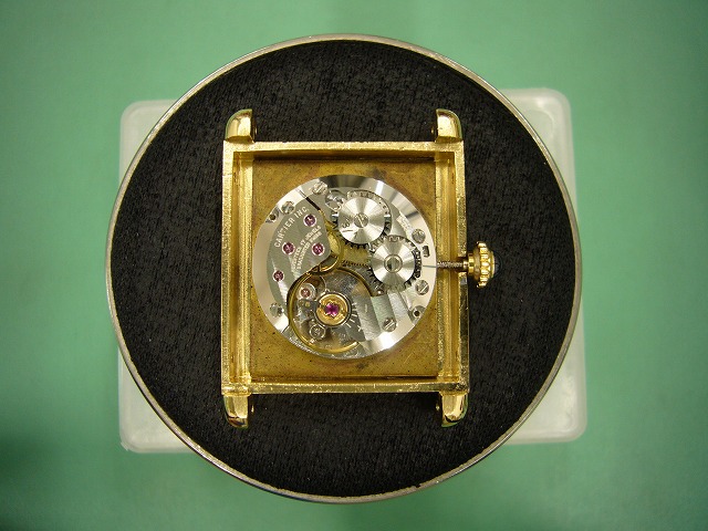 カルティエ・マストタンク（手巻き）の修理例 | ロレックスやオメガなどの時計修理専門 株式会社コンプリート